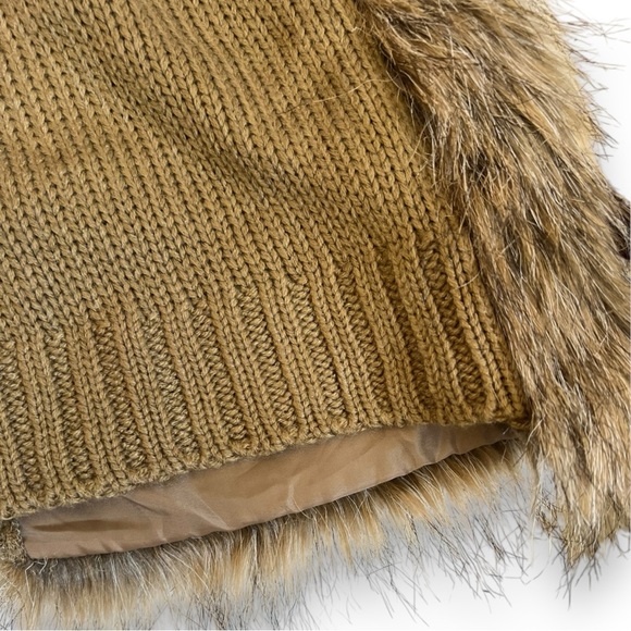 Cozy Eyeshadow Faux Fur Sweater Cardigan Vest Sz M - Picture 6 of 15